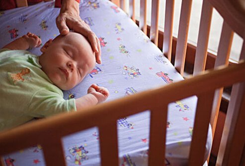 Rock a baby to sleep every night, and he can't learn to fall asleep on his own.