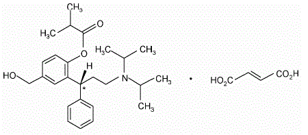 TOVIAZ® (fesoterodine fumarate) Structural Formula Illustration