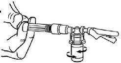 Gently swirl the vial - Illustration