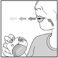 TRELEGY ELLIPTA inhaler - Illustration