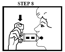 Using the Azmacort Aerosol Inhaler - illustration 3 Using the Azmacort Aerosol Inhaler - illustration 3
