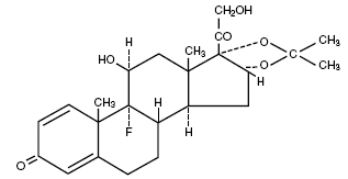Fouqera® (Triamcinolone Acetonide) Structural Formula Illustration