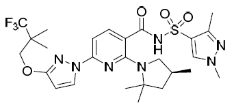 Elexacaftor Structural Formula - Illustration