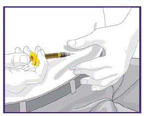 Continue holding the Clear Base firmly against your skin until you hear a second click - Illustration Continue holding the Clear Base firmly against your skin until you hear a second click - Illustration