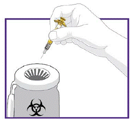 Do not recycle your used sharps disposal container - Illustration Do not recycle your used sharps disposal container - Illustration
