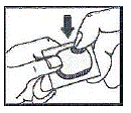 Push the tablet through the foil - Illustration