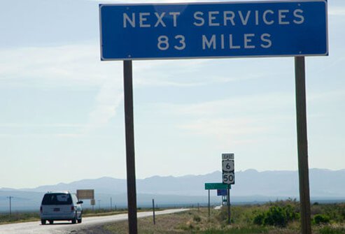 Keep an eye out for the nearest restroom, and plan your route to it in case you need to get there quickly.