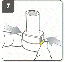  Close the inhaler - Illustration