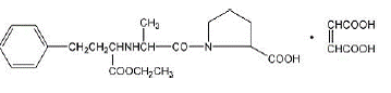 Enalapril maleate - Structural Formula Illustration