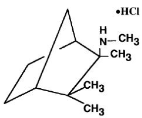 Vecamyl™ [Mecamylamine HCl] Structural Formula Illustration
