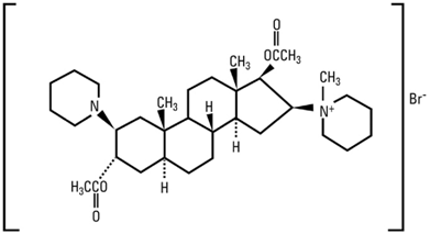 Vecuronium Bromide - Structural Formula Illustration Vecuronium Bromide - Structural Formula Illustration