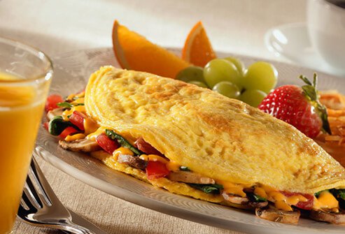 Veggie omelets make a great addition to a high protein vegetarian diet. 