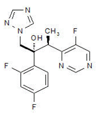VFEND® (voriconazole) Structural Formula - Illustration