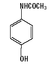 Acetaminophen Structural Formula Illustration Acetaminophen Structural Formula Illustration