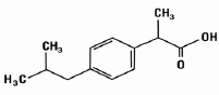 VICOPROFEN® (hydrocodone bitartrate and ibuprofen tablets) Structural Formula Illustration