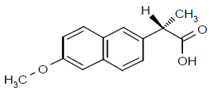 Naproxen - Structural Formula - Illustration Naproxen - Structural Formula - Illustration