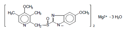 Esomeprazole magnesium - Structural Formula - Illustration Esomeprazole magnesium - Structural Formula - Illustration