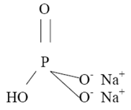 Sodium phosphate dibasic anhydrous - Structural Formula Illustration