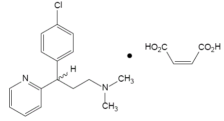 Chlorpheniramine maleate - Structural Formula Illustration 2