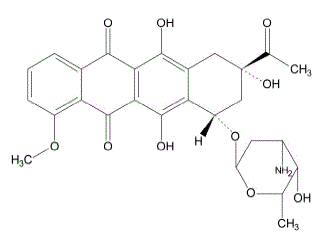 Daunorubicin - Structural Formula Illustration