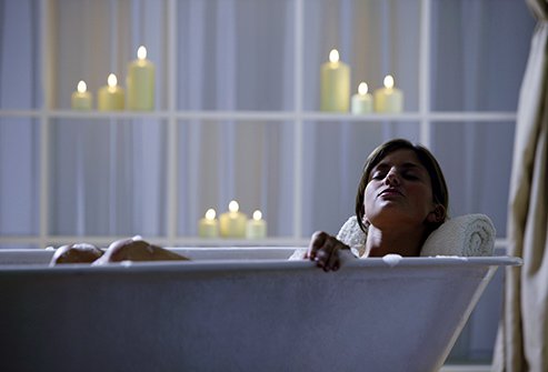 Establish a relaxing bedtime routine to help you fall asleep. 
