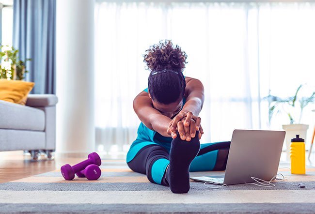 The American College of Sports Medicine recommends stretching each major muscle group at least twice a week for 60 seconds after every exercise session. 
