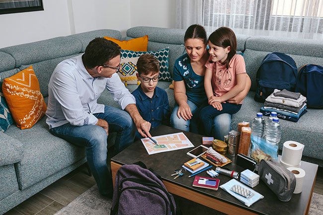 Talk to your children about what to do if there is a fire.