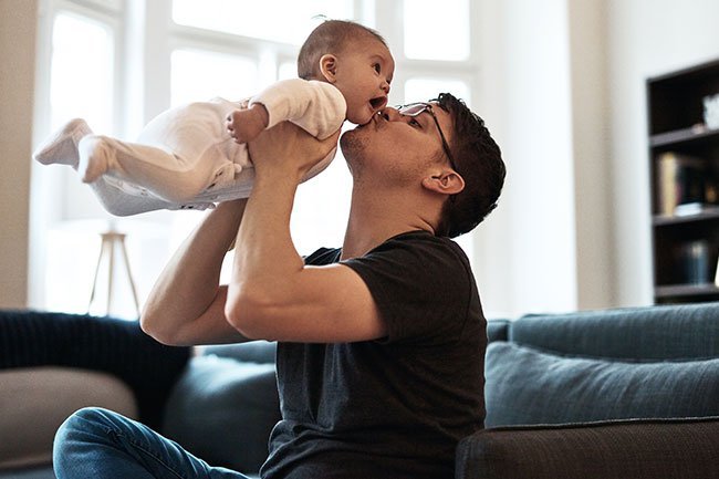 Interact with your newborn and soothe and comfort them. 
