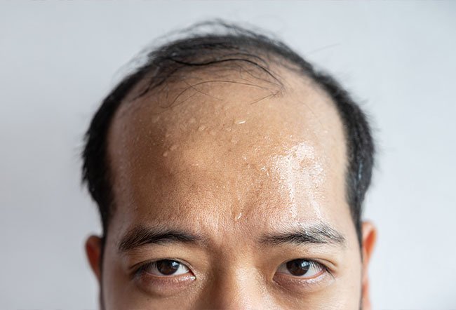 Chromidrosis is a rare, but chronic condition that causes a person to have colorful sweat. The most obvious symptom of chromidrosis is sweating colored sweat. Other symptoms include prickly sensations and worse sweating with stress or excitement. 