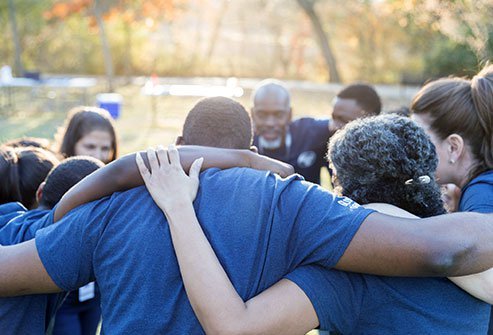 A simple hug has a way of making us comfortable and warm.