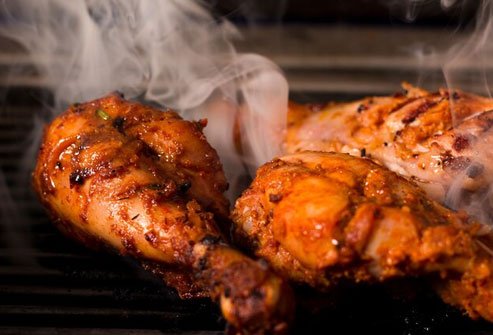 Frozen chicken keeps for several months in the freezer. 