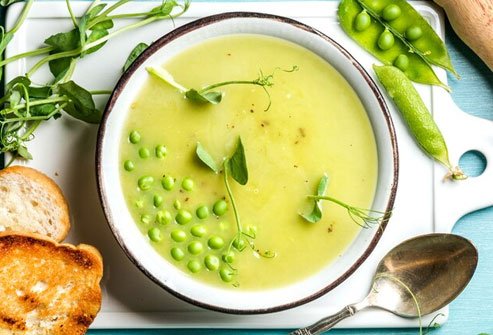 Frozen spring peas retain their nutrients better than fresh ones. 