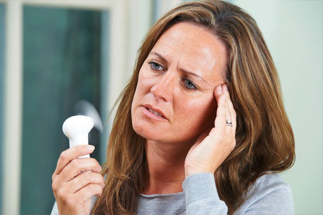 A drop in hormones during menopause can precipitate mood swings. 