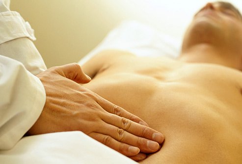 By prodding your abdomen, your doctor can spot signs of trouble in your liver, stomach, and intestines.