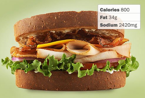 Photo of Arby's Roast Turkey Ranch & Bacon Market Fresh Sandwich.