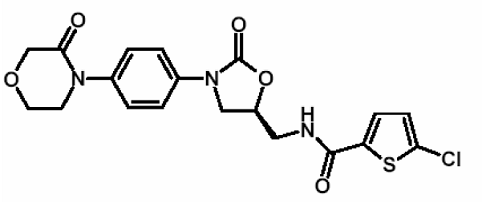 XARELTO (rivaroxaban) Structural Formula - Illustration