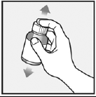 Shake XEGLYZE bottle well right before use - Illustration