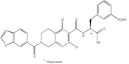 XIIDRA™ (lifitegrast) Structural Formula Illustration XIIDRA™ (lifitegrast) Structural Formula Illustration