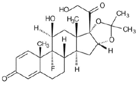 XIPERE™ (triamcinolone acetonide) Structural Formula Illustration