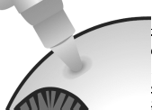 Maintain the dimple and perpendicular positioning throughout the injection procedure - Illustration