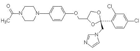 XOLEGEL® (ketoconazole) Structural Formula Illustration XOLEGEL® (ketoconazole) Structural Formula Illustration