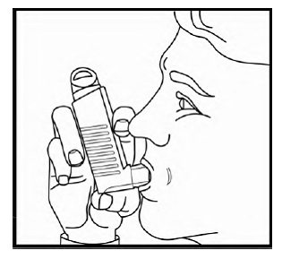XOPENEX HFA contains enough medicine for you to spray your medicine 200 times - Illustration