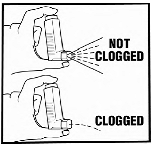 180 sprays of medicine left in the canister - Illustration