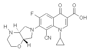XTORO (finafloxacin) Structural Formula Illustration