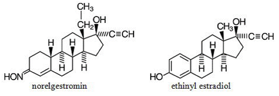 XULANE® (norelgestromin and ethinyl estradiol transdermal system) Structural Formula Illustration