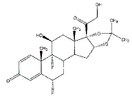 YUTIQ™ (fluocinolone acetonide) Structural Formula Illustration