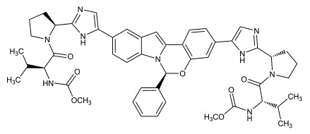 Elbasvir - Structural Formula - Illustration Elbasvir - Structural Formula - Illustration