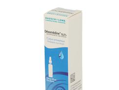 Desomedine 0,1 %, collyre en solution, boîte de 1 flacon de 10 ml