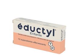 Eductyl enfants, suppositoire effervescent, boîte de 12