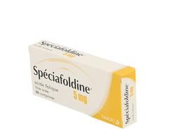 Speciafoldine 5 mg, comprimé, boîte de 20